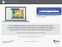 Tablet Screenshot of electiontrainer.com